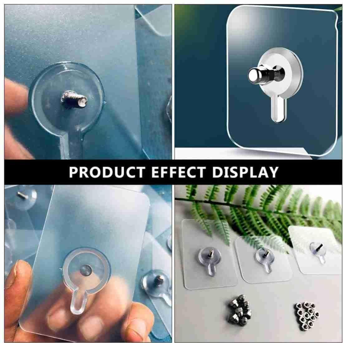 Nail-Free Wall Hooks for Hanging – Pack of 10