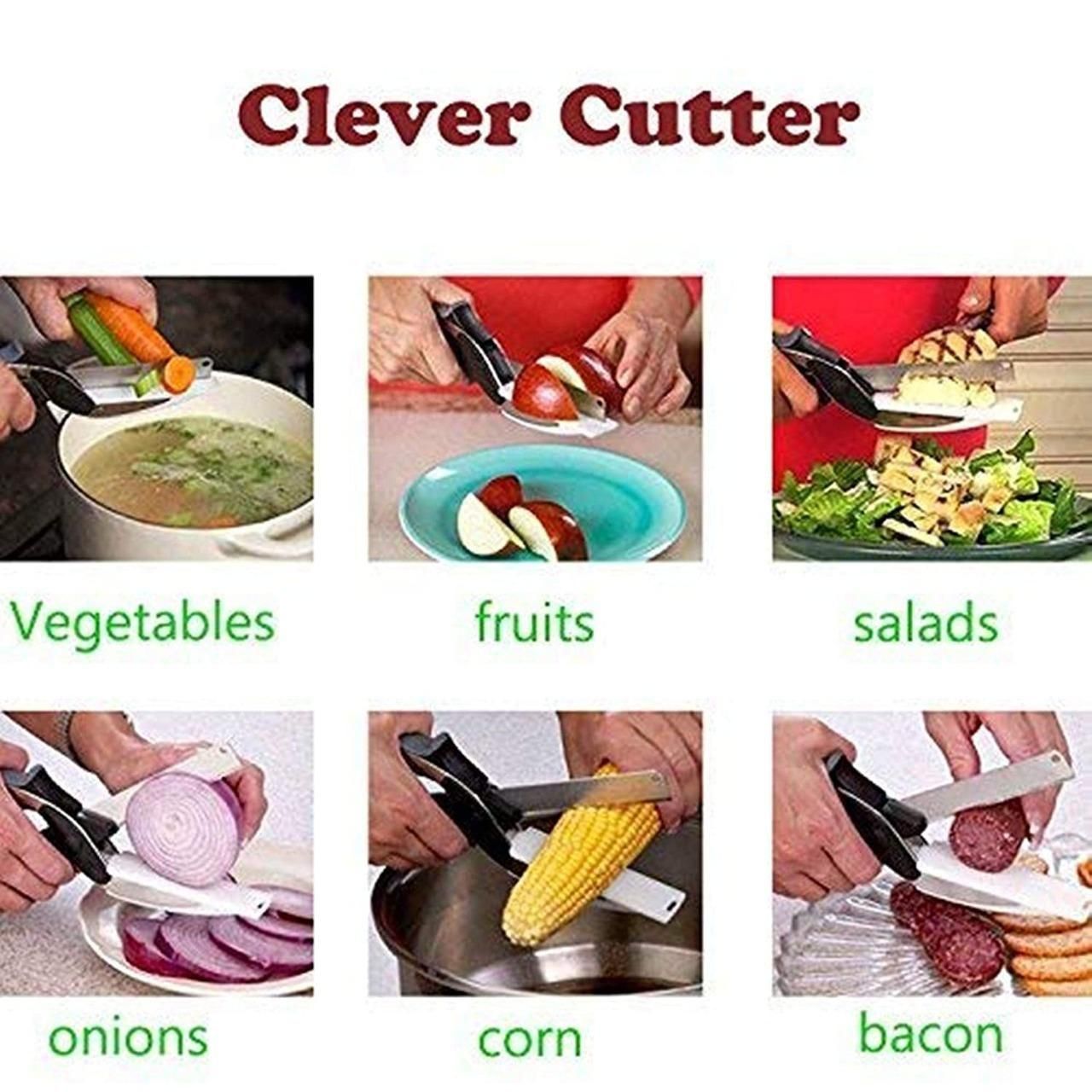 Clever Cutter - 2 in 1 Kitchen Knife | Cleaver Cutters