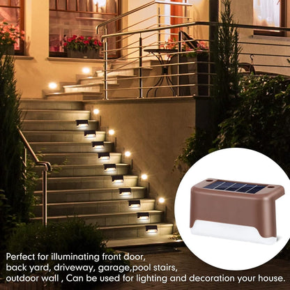 Solar Deck Lights Outdoor (Pack of 4)